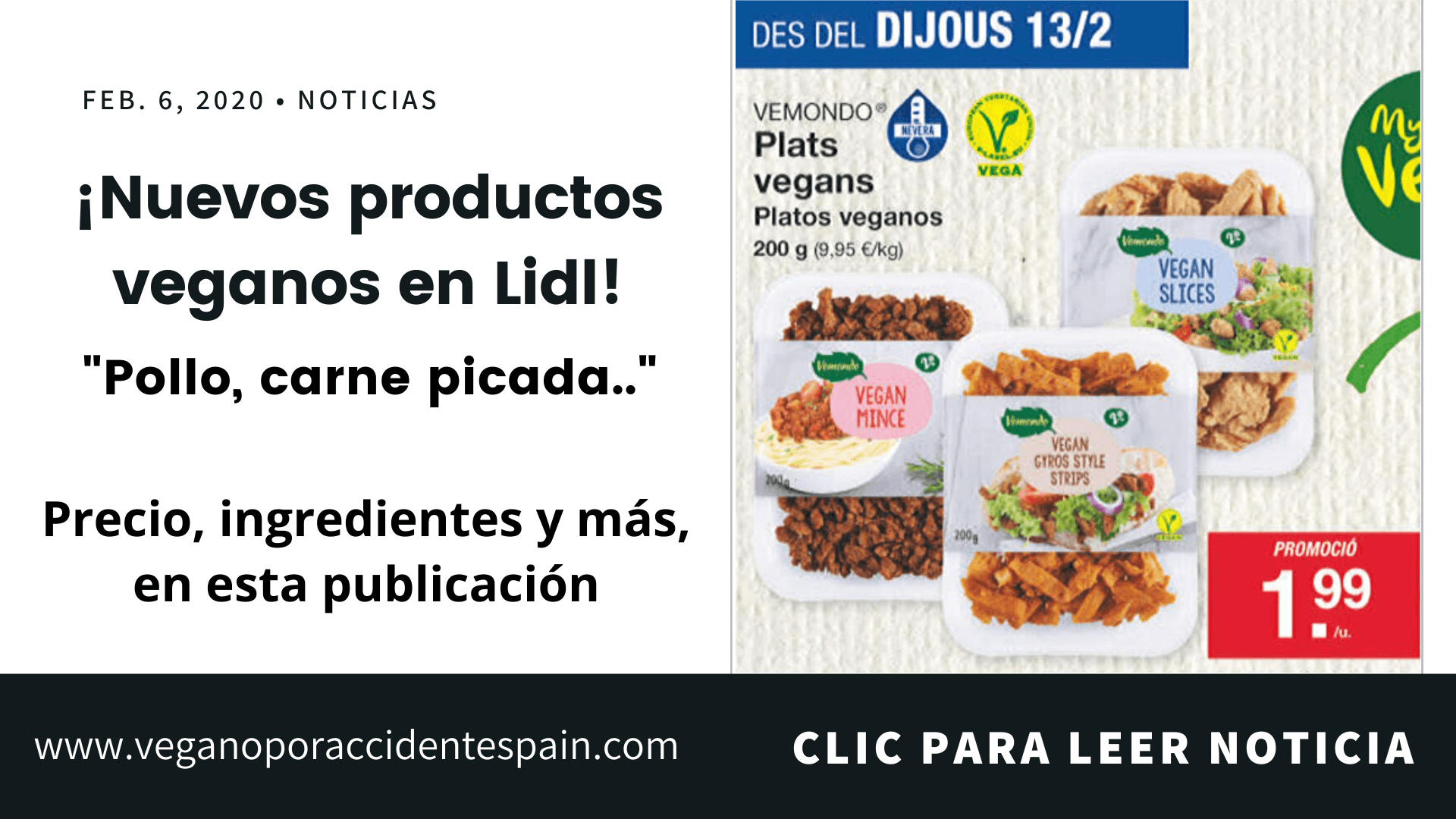 Nuevos productos veganos Lidl