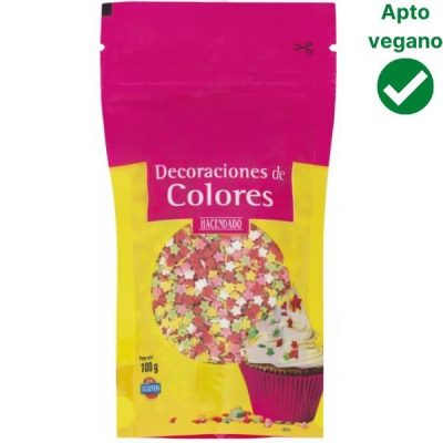 Decoración repostería vegana Mercadona