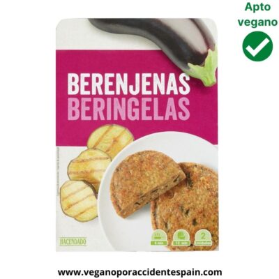 Hamburguesa vegetal de berenjena Mercadona vegana