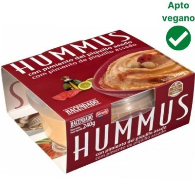 Hummus de pimientos del piquillo Mercadona vegano