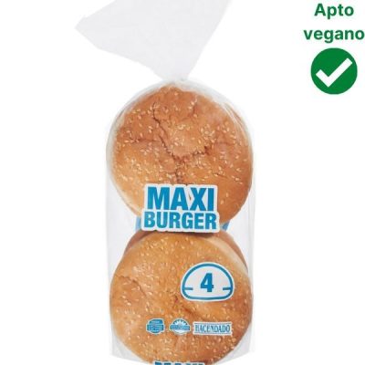 Pan hamburguesa Mercadona vegano