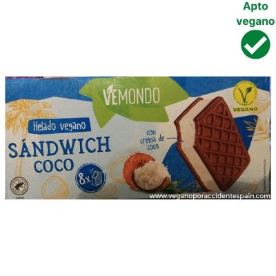 Sandwich helado sin lactosa Lidl