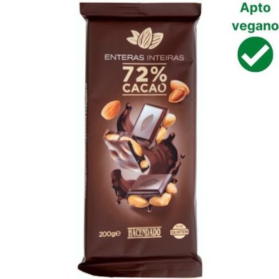 Tableta chocolate con almendras Mercadona vegana