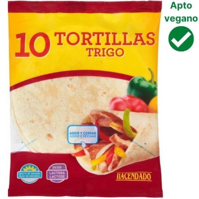 Tortillas de trigo veganas Mercadona