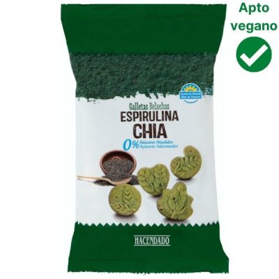 Galletas espirulina y chia Mercadona