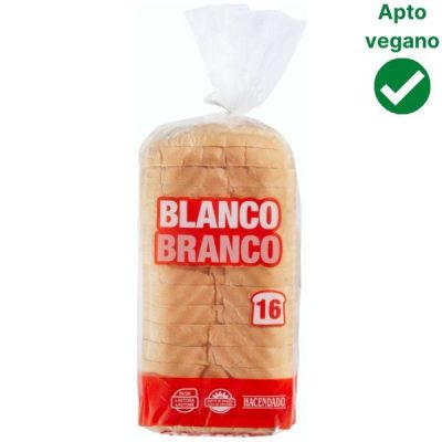 Pan de molde con corteza Mercadona vegano