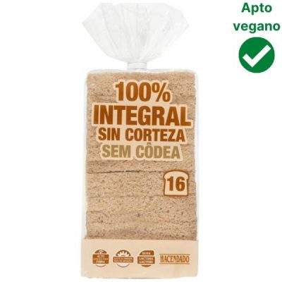 Pan de molde integral Mercadona vegano