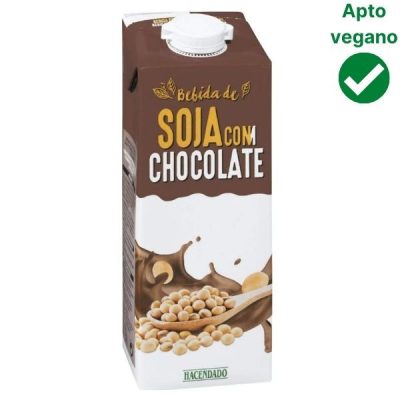 Leche de soja y chocolate Mercadona - Hacendado