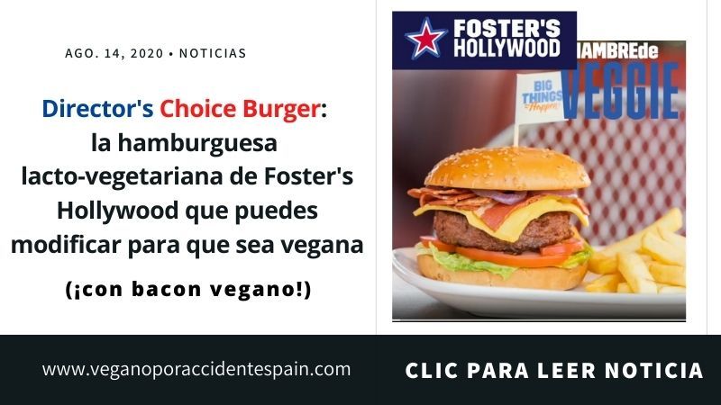 Hamburguesa vegana Foster's Hollywood