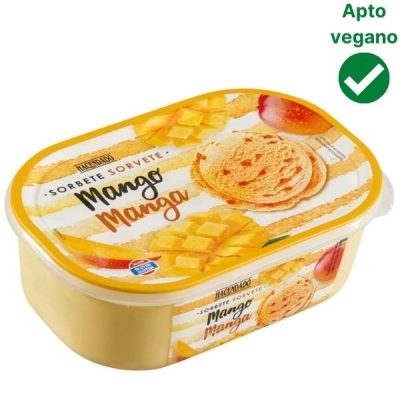 Helado sorbete de mango Mercadona vegano