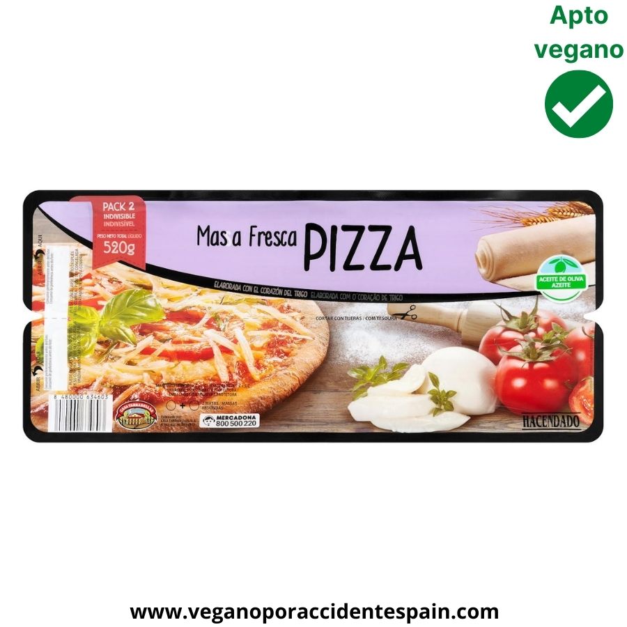 Masa de pizza vegana Mercadona