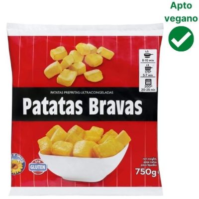 Patatas bravas Mercadona veganas
