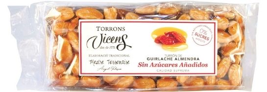Turrón sin azúcar vegano
