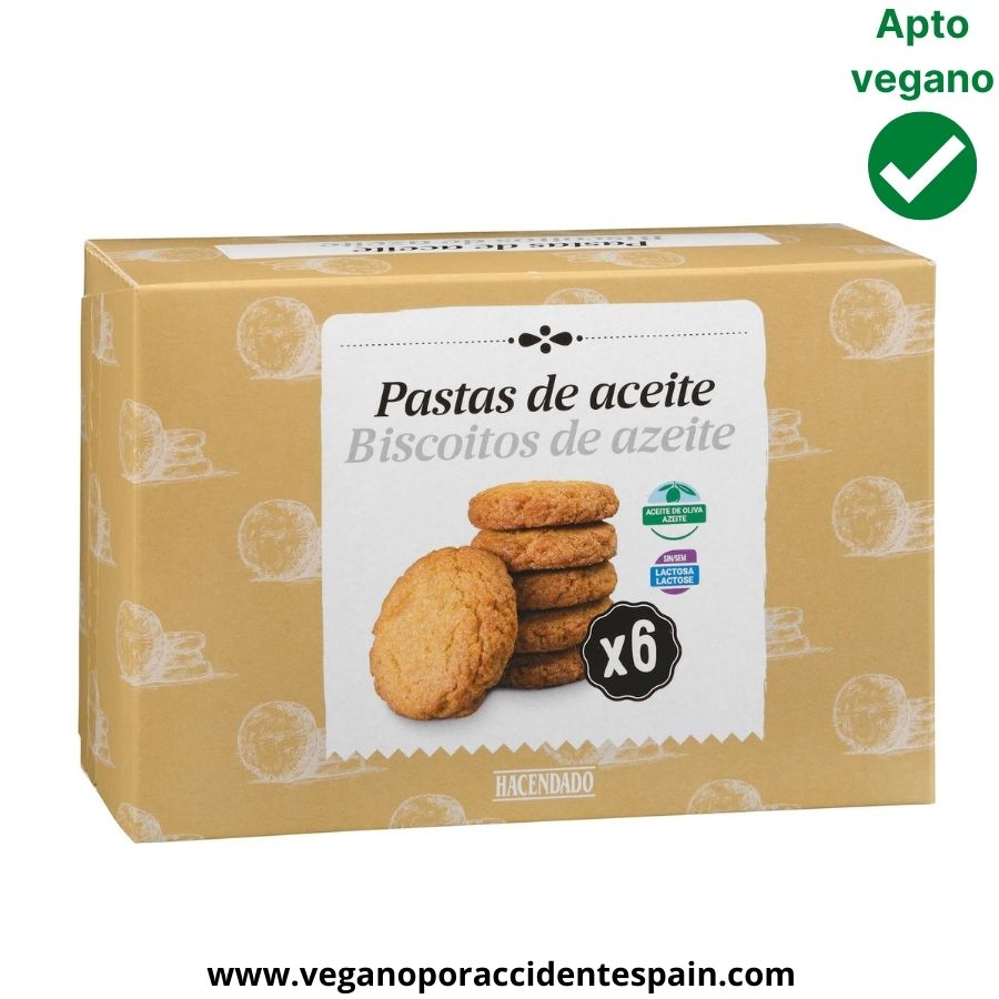 Pastas de aceite Mercadona veganas