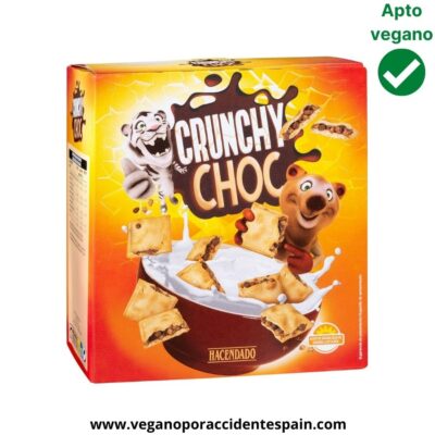 Cereales Crunchy Choc Mercadona veganos