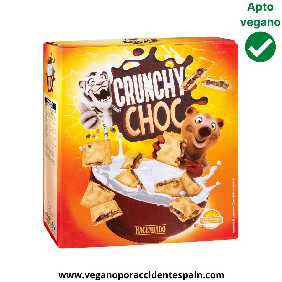 Cereales Crunchy Choc Mercadona veganos