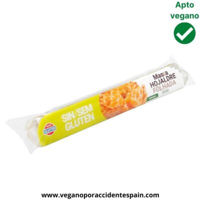 Masa de hojaldre sin gluten Mercadona veganp