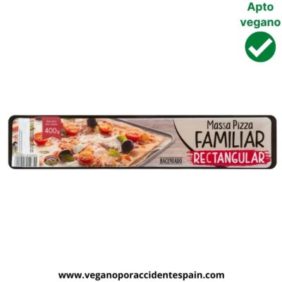 Masa de pizza familiar Mercadona vegana