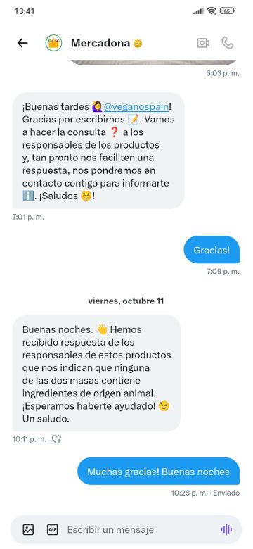 Masa filo vegana Mercadona