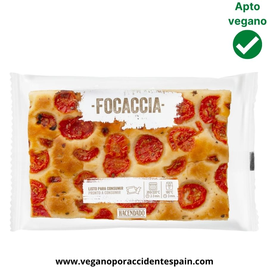 Focaccia Mercadona vegana