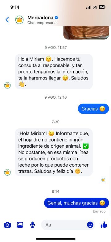 Hojaldre relleno de cacao Mercadona granel