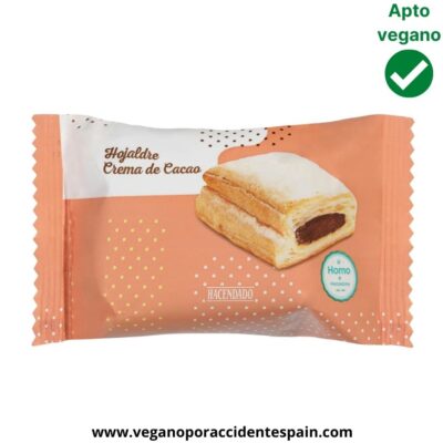 Hojaldre relleno crema de cacao Mercadona a granel