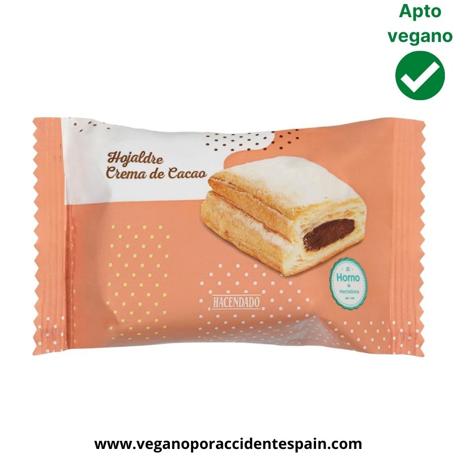 Hojaldre relleno crema de cacao Mercadona a granel